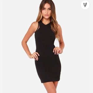 BB Dakota Little Black Dress with mesh detail - size large